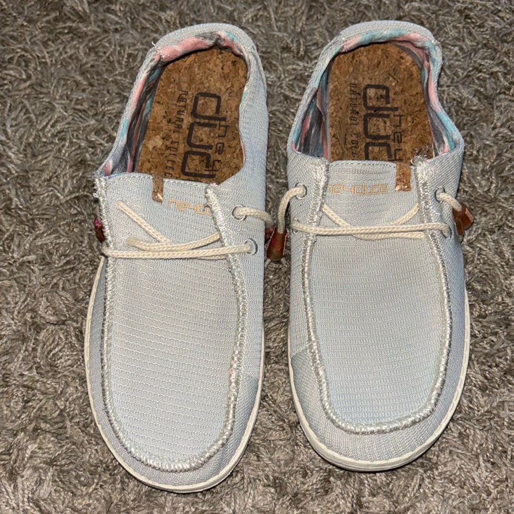 Women’s size 7 grey hey dude